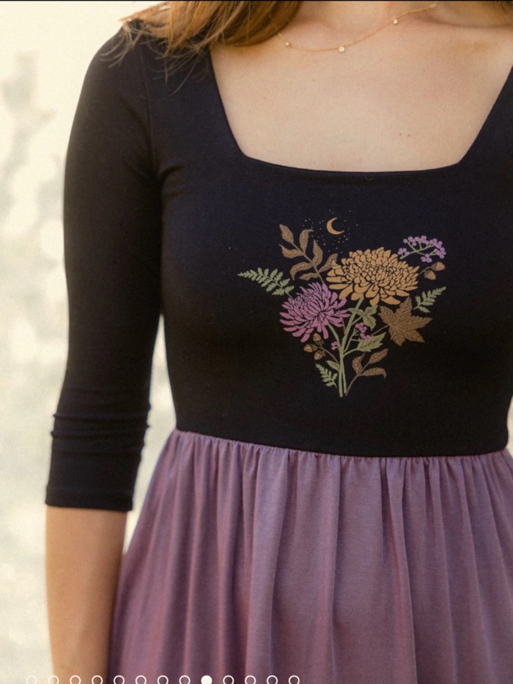 PURUSHA PEOPLE COTTAGE DRESS. Gorgeous, brand new, forest fiber, sustainable - Picture 8 of 10